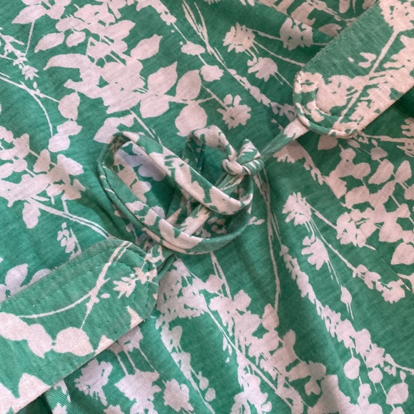 Vintage Lord & Taylor Matti of Lynne green and white belted dress - Picture 2 of 3